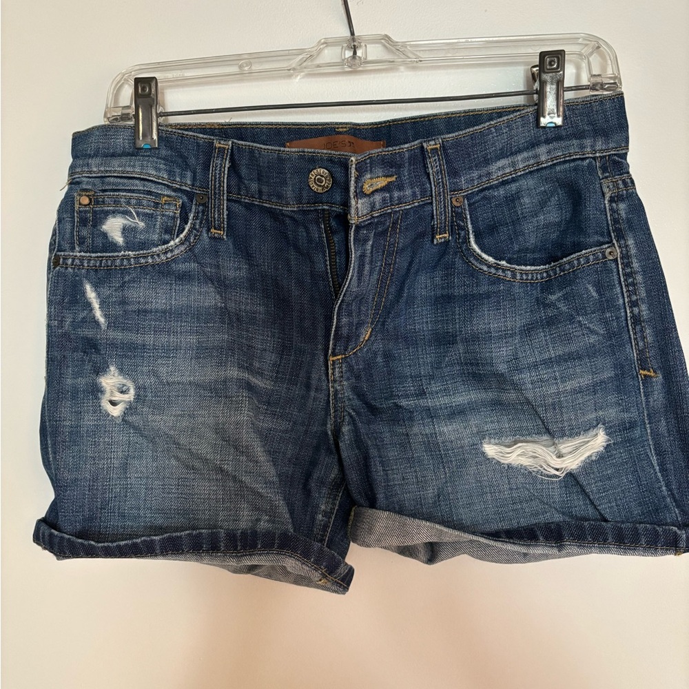 Joe's Jeans Distressed Blue Jean Shorts